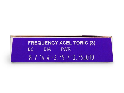 FREQUENCY XCEL TORIC (3 šošoviek) - Náhľad parametrov šošoviek