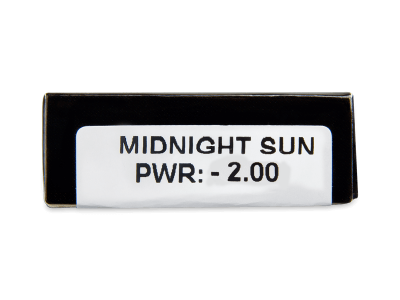 CRAZY LENS - Midnight Sun - dioptrické jednodenné (2 šošovky) - Náhľad parametrov šošoviek