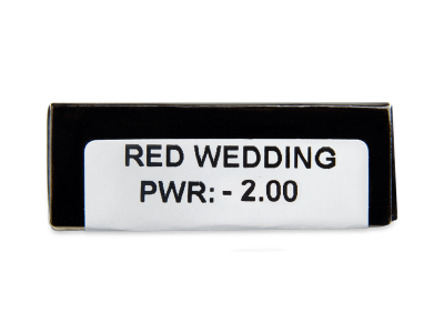 CRAZY LENS - Red Wedding - dioptrické jednodenné (2 šošovky) - Náhľad parametrov šošoviek