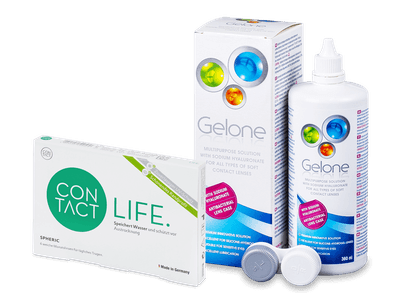 Contact Life spheric (6 šošoviek) + Gelone 360 ml - Starší vzhľad