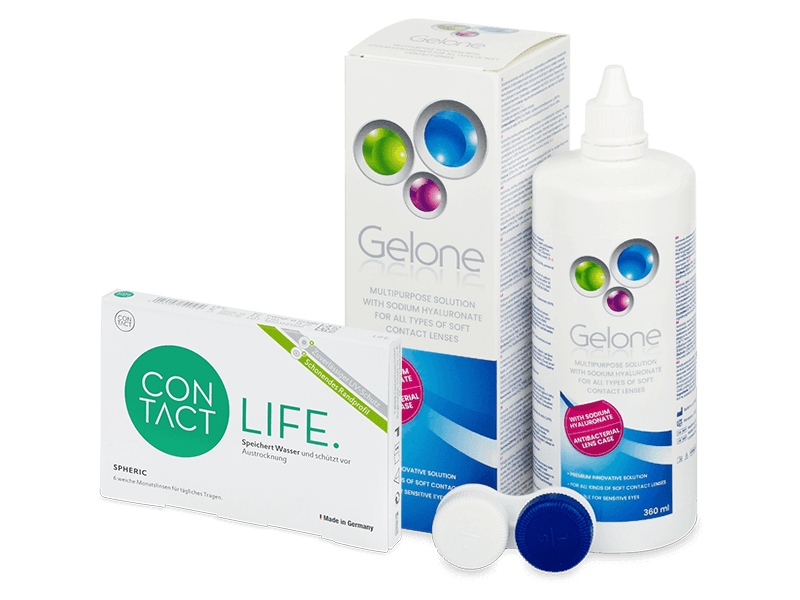 Contact Life spheric (6 šošoviek) + Gelone 360 ml - Výhodný balíček