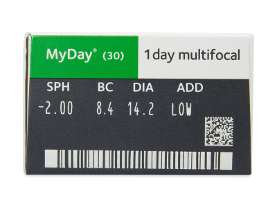 MyDay daily disposable multifocal (30 šošoviek) - Náhľad parametrov šošoviek