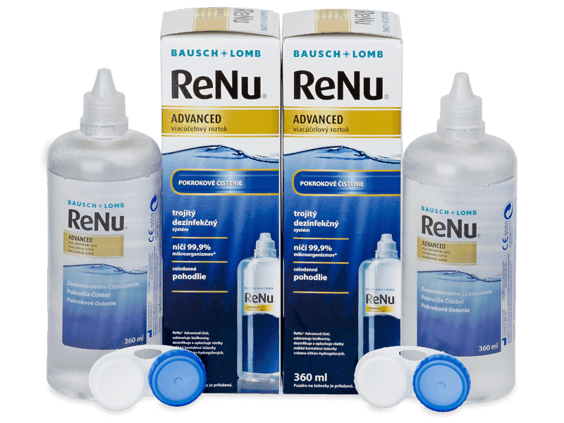 Roztok ReNu Advanced 2x 360 ml - Výhodné dvojbalenie roztoku