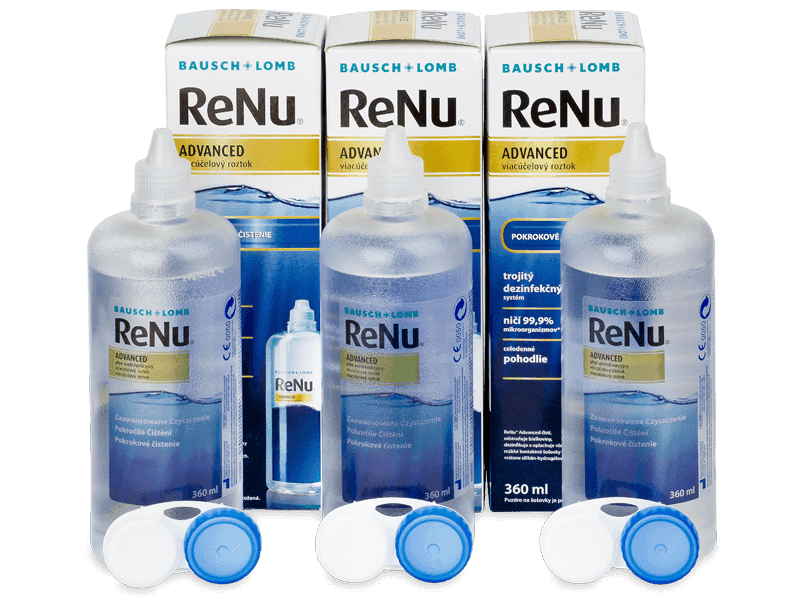 Roztok ReNu Advanced 3x 360 ml - Výhodné trojbalenie roztoku