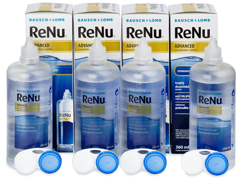 Roztok ReNu Advanced 4x 360 ml - Výhodné štvorbalenie roztoku