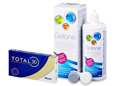 TOTAL30 (3 šošovky) + Gelone 360 ml - Starší vzhľad