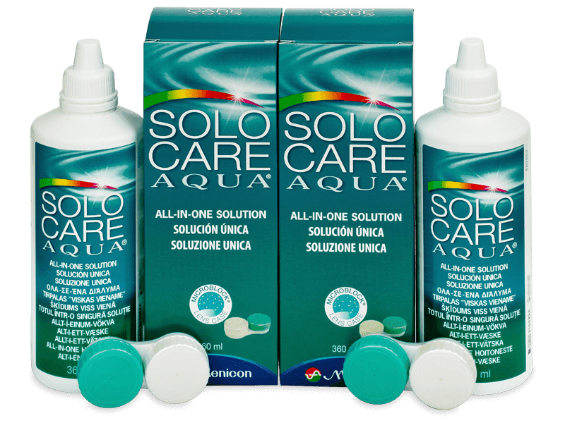 Roztok SoloCare Aqua 2x 360 ml - Výhodné dvojbalenie roztoku