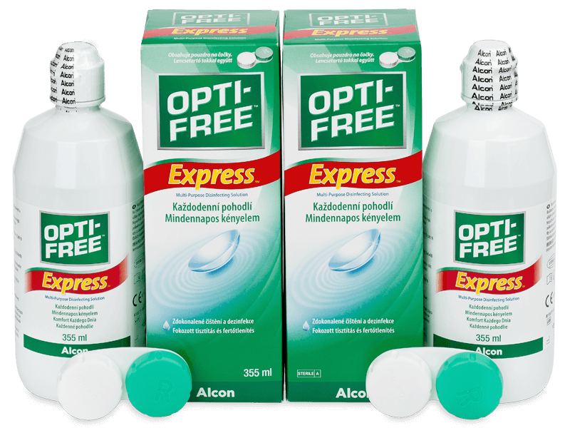 OPTI-FREE Express 2 x 355 ml  - Výhodné dvojbalenie roztoku