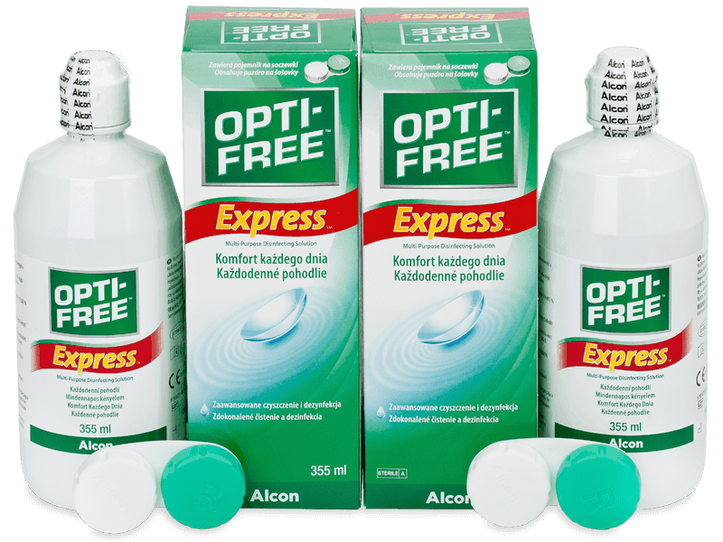 Roztok OPTI-FREE Express 2x 355 ml - Výhodné dvojbalenie roztoku