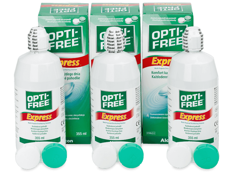 Roztok OPTI-FREE Express 3x 355 ml - Výhodné trojbalenie roztoku