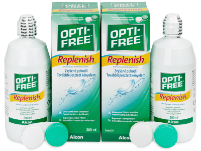 OPTI-FREE RepleniSH 2 x 300 ml  - Výhodné dvojbalenie roztoku