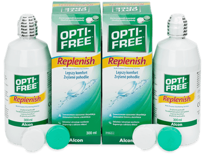 OPTI-FREE RepleniSH 2 x 300 ml  - Výhodné dvojbalenie roztoku