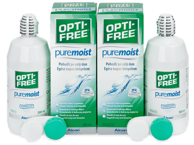 OPTI-FREE PureMoist 2 x 300 ml - Výhodné dvojbalenie roztoku