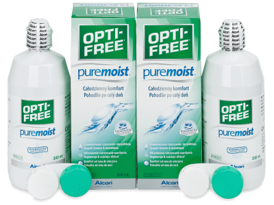 OPTI-FREE PureMoist 2 x 300 ml - Výhodné dvojbalenie roztoku