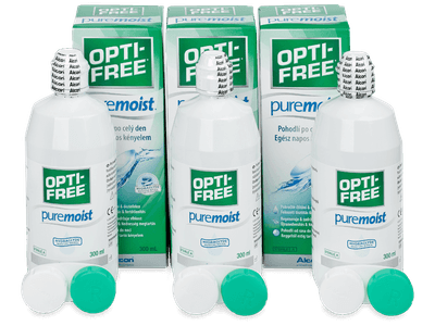 OPTI-FREE PureMoist 3 x 300 ml - Výhodné trojbalenie roztoku