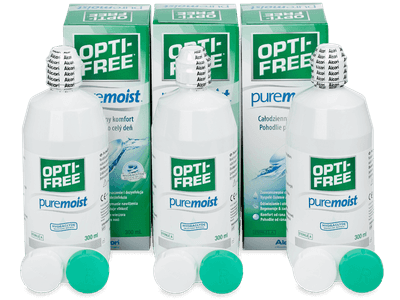 OPTI-FREE PureMoist 3 x 300 ml - Výhodné trojbalenie roztoku