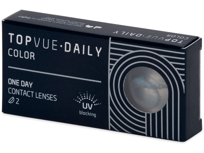 TopVue Daily Color - Blue - dioptrické denné (2 šošovky) - Coloured contact lenses
