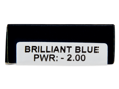 TopVue Daily Color - Brilliant Blue - dioptrické denné (2 šošovky) - Náhľad parametrov šošoviek
