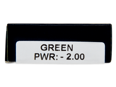 TopVue Daily Color - Green - dioptrické denné (2 šošovky) - Náhľad parametrov šošoviek