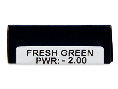 TopVue Daily Color - Fresh Green - dioptrické denné (2 šošovky) - Náhľad parametrov šošoviek