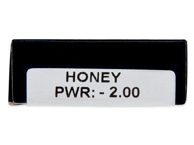 TopVue Daily Color - Honey - dioptrické denné (2 šošovky) - Náhľad parametrov šošoviek