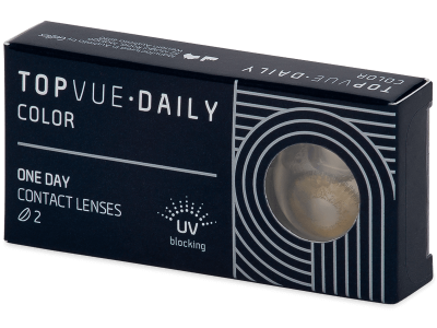 TopVue Daily Color - Pure Hazel - dioptrické denné (2 šošovky) - Coloured contact lenses
