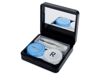 Cestovná sada so zrkadielkom TopVue – ružová 