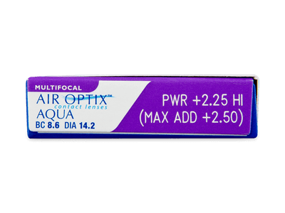 Air Optix Aqua Multifocal (3 šošovky) - Náhľad parametrov šošoviek