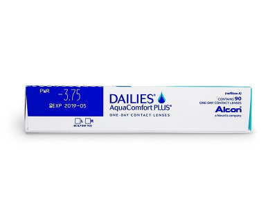 Dailies AquaComfort Plus (90 šošoviek) - Náhľad parametrov šošoviek