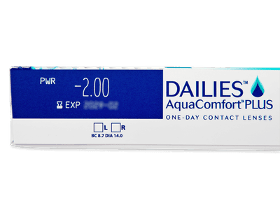 Dailies AquaComfort Plus (90 šošoviek) - Náhľad parametrov šošoviek