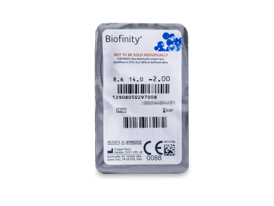 Biofinity (6 šošoviek) - Vzhľad blistra so šošovkou