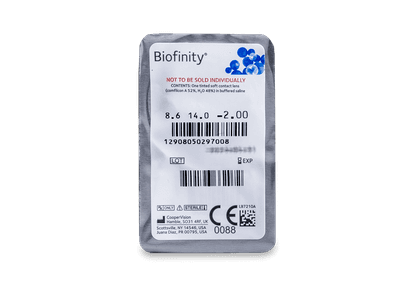 Biofinity (6 šošoviek) - Vzhľad blistra so šošovkou