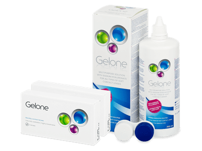 Gelone Monthly (6 šošoviek) + roztok Gelone 360 ml