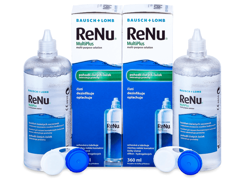 Roztok ReNu MultiPlus 2x 360 ml - Výhodné dvojbalenie roztoku
