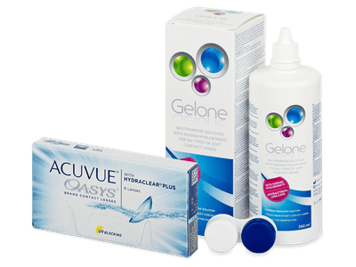 Acuvue Oasys (6 šošoviek) + Gelone 360 ml