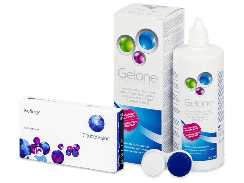 Biofinity (6 šošoviek) + Gelone 360 ml - Výhodný balíček