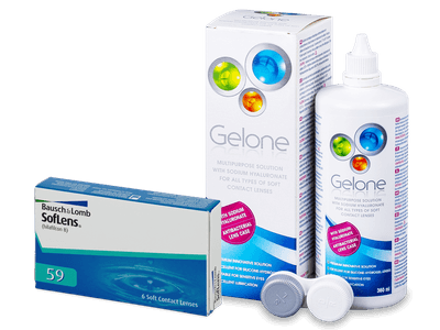 SofLens 59 (6 šošoviek) + roztok Gelone 360 ml