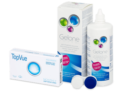 TopVue Monthly (6 šošoviek) + Gelone 360 ml - Starší vzhľad