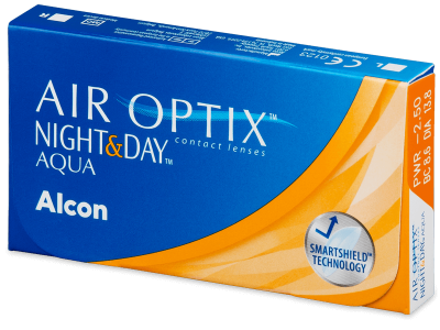 Air Optix Night and Day Aqua (3 šošovky) - Mesačné kontaktné šošovky