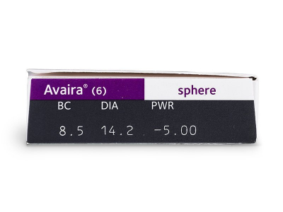 Avaira (6 šošoviek) - Náhľad parametrov šošoviek